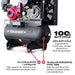 30 Gallon Air Compressor 13HP Honda GX390 Engine Horizontal Tank 24.4 CFM @ 90 PSI Gas-Powered - detail close-up