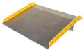 Vestil TAS-10-6048 Aluminum Dock Board Steel Curb 60 in. x 48 in. 10,000 lb. Capacity Silver