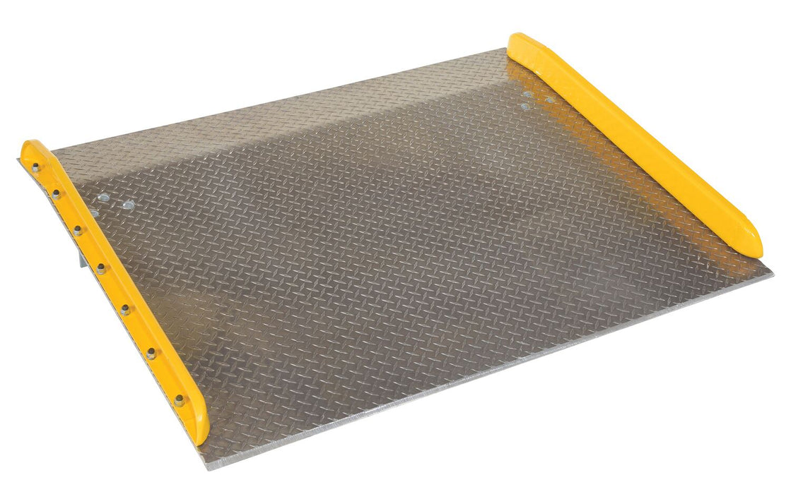 Vestil TAS-10-6048 aluminum dock board steel curb - view 2