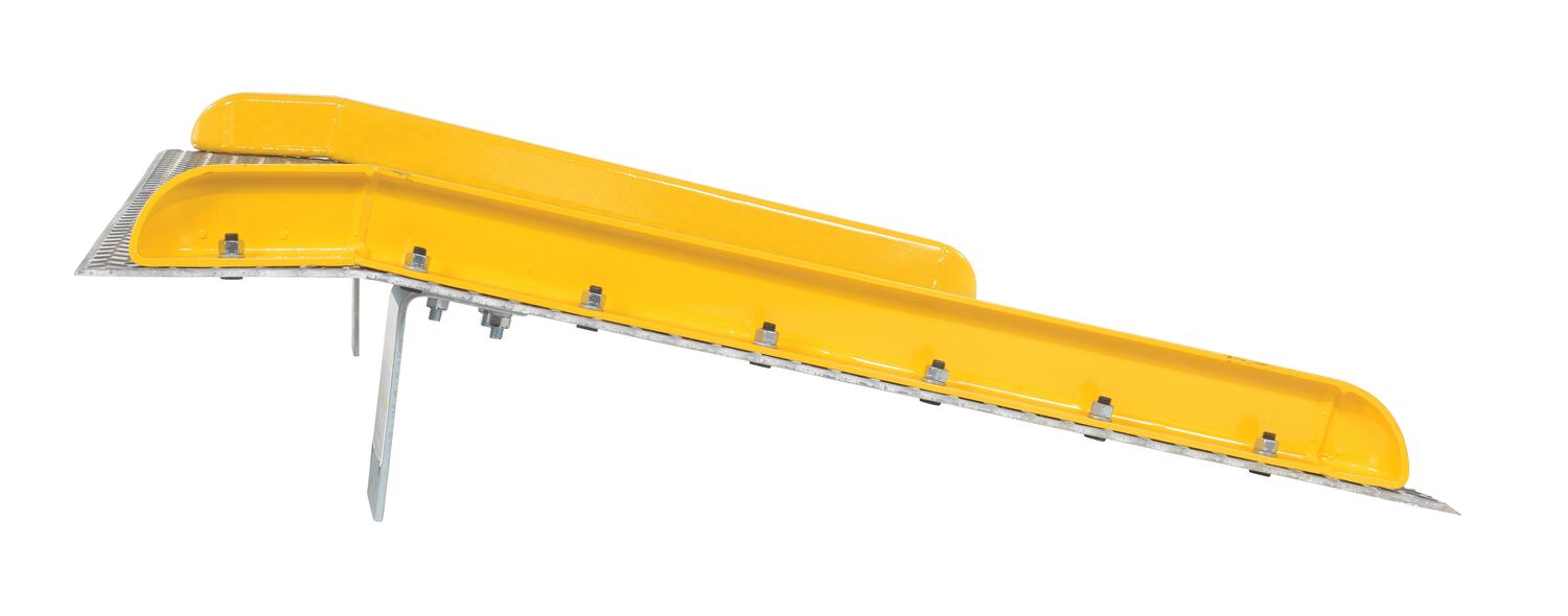 Vestil TAS-10-6048 aluminum dock board steel curb - view 5