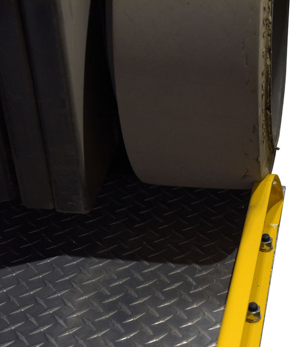 Vestil TAS-10-6048 aluminum dock board steel curb - view 8