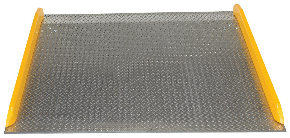 Vestil TAS-10-6060 aluminum dock board steel curb - view 3