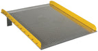 Vestil TAS-10-6072 Aluminum Dock Board Steel Curb 60 in. x 72 in. 10,000 lb. Capacity Silver