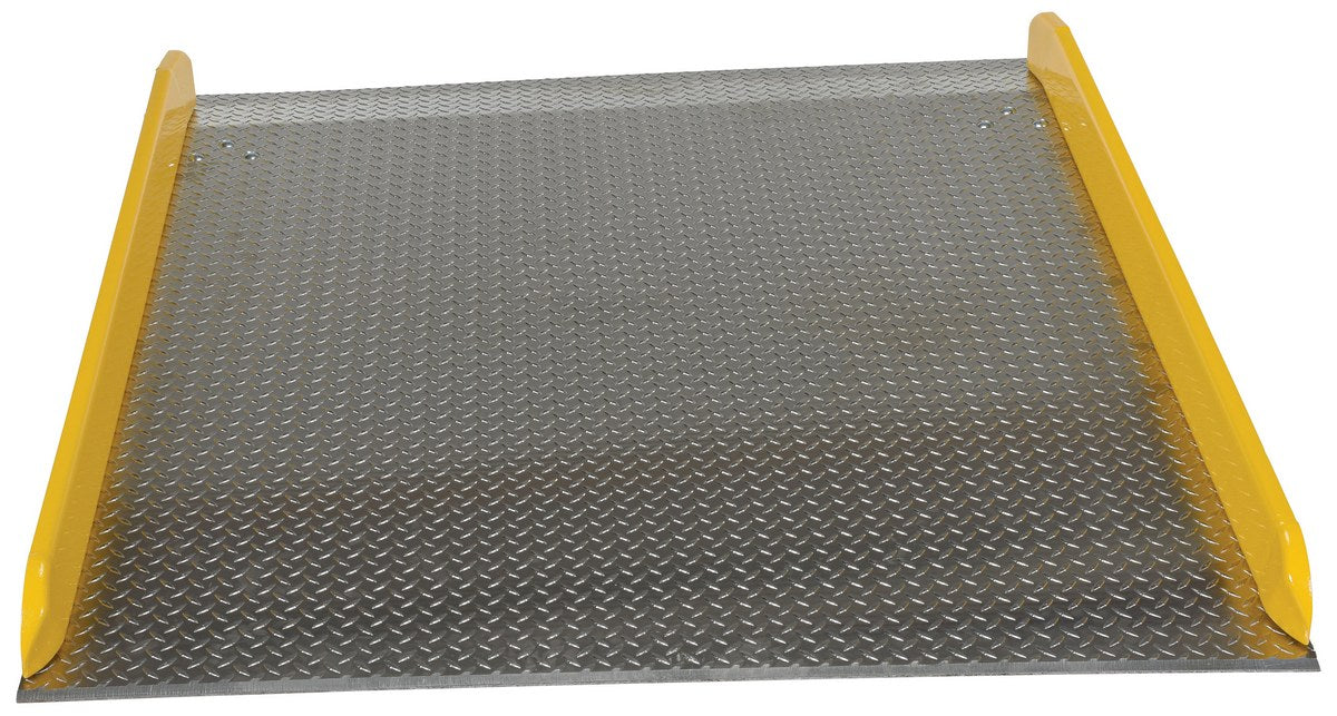 Vestil TAS-10-6072 aluminum dock board steel curb - view 3
