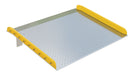 Vestil TAS-10-7260 Aluminum Dock Board Steel Curb 72 in. x 60 in. 10,000 lb. Capacity Silver