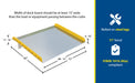 Vestil TAS-10-7260 aluminum dock board steel curb feature overview 1