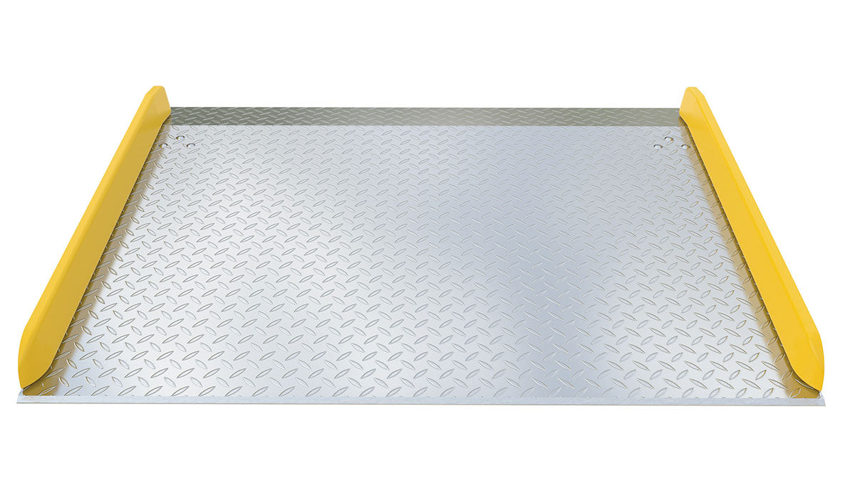 Vestil TAS-10-7260 aluminum dock board steel curb - view 3