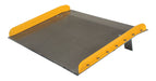 Vestil TAS-15-6048 Aluminum Dock Board Steel Curb 60 in. x 48 in. 15,000 lb. Capacity Silver