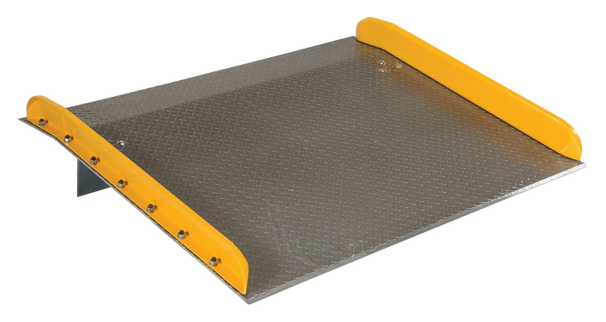 Vestil TAS-15-6048 aluminum dock board steel curb - view 2