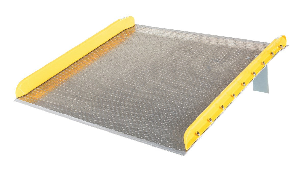 Vestil TAS-15-6060 aluminum dock board steel curb - view 2