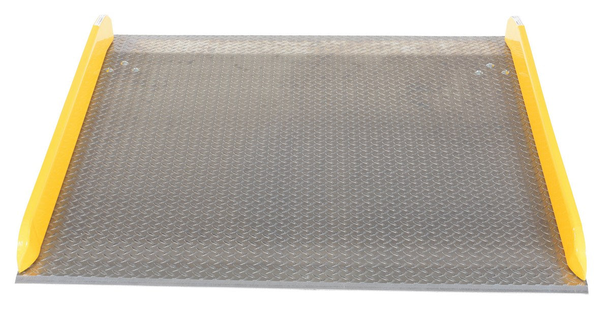 Vestil TAS-15-6060 aluminum dock board steel curb - view 3