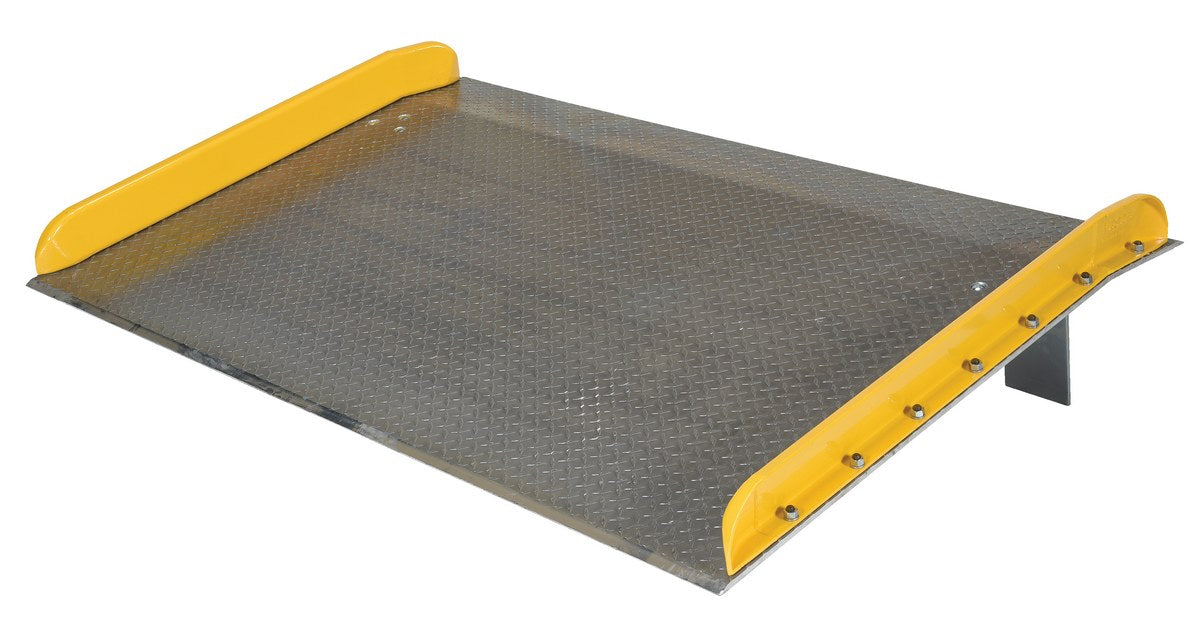 Vestil TAS-20-7248 aluminum dock board steel curb - view 2