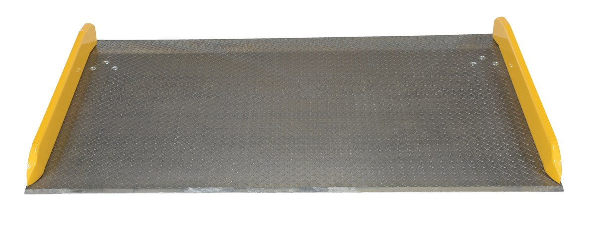 Vestil TAS-20-7248 aluminum dock board steel curb - view 3