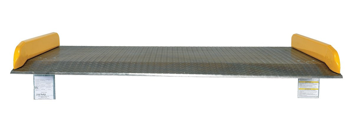 Vestil TAS-20-7248 aluminum dock board steel curb - view 4