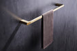 wonderland shower inc Luxurious 4-Piece Brass Polished Gold Bathroom Hardware Set: Towel... Shower Accessory - Side View