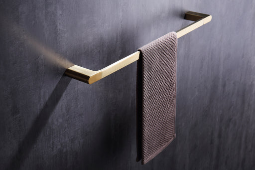 wonderland shower inc Luxurious 4-Piece Brass Polished Gold Bathroom Hardware Set: Towel... Shower Accessory - Side View