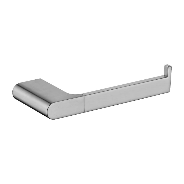 4-Piece Brass Brushed Nickel Bathroom Hardware Set - angle view