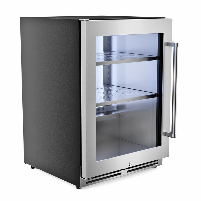 Thor Kitchen 24-Inch Undercounter Beverage Cooler in Stainless Steel - Left Hinge (TBR24U-LH) Thor Kitchen