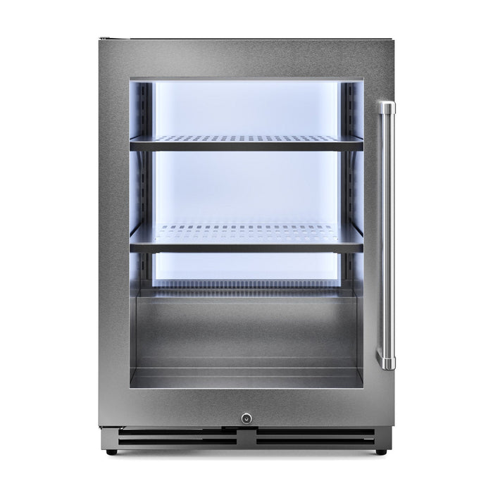 Thor Kitchen 24-Inch Undercounter Beverage Cooler in Stainless Steel - Left Hinge (TBR24U-LH) Thor Kitchen