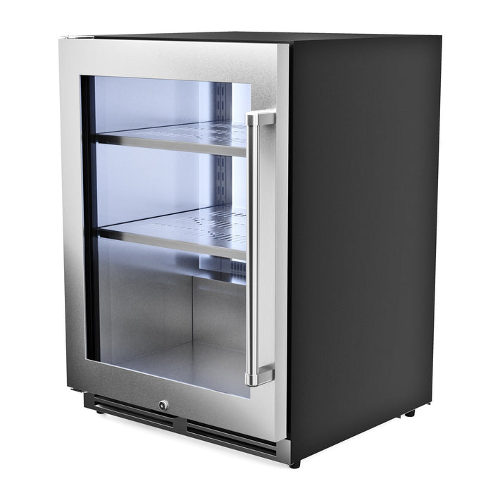Thor Kitchen 24-Inch Undercounter Beverage Cooler in Stainless Steel - Left Hinge (TBR24U-LH) Thor Kitchen