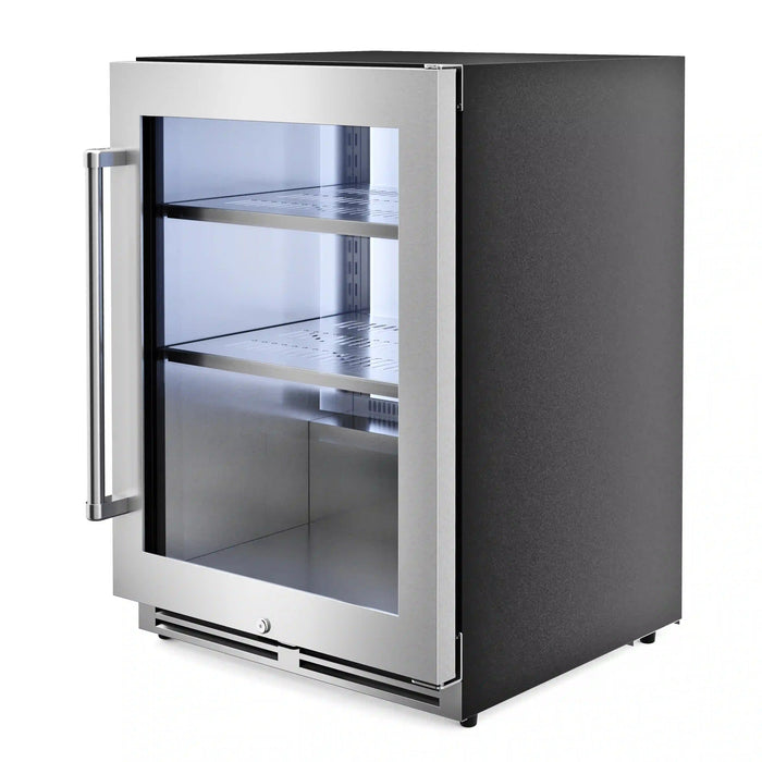 Thor Kitchen 24-Inch Undercounter Beverage Cooler in Stainless Steel - Right Hinge (TBR24U) Thor Kitchen