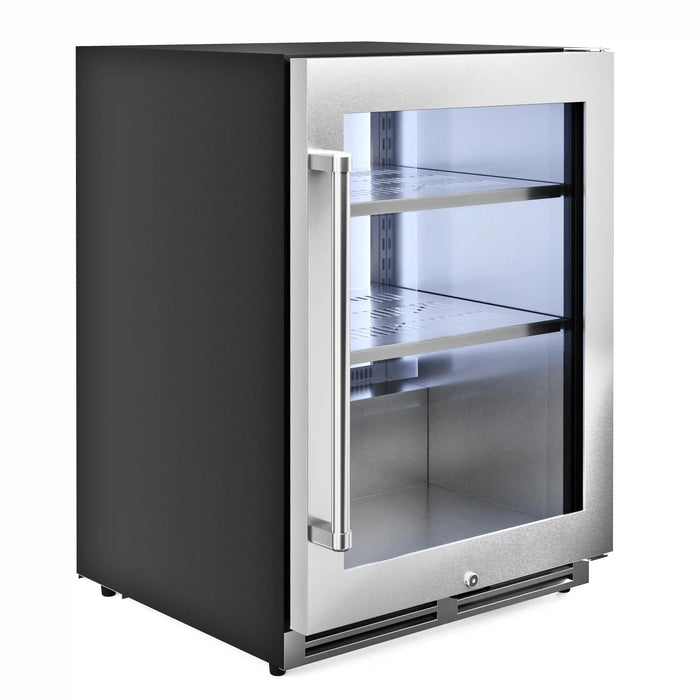 Thor Kitchen 24-Inch Undercounter Beverage Cooler in Stainless Steel - Right Hinge (TBR24U) Thor Kitchen