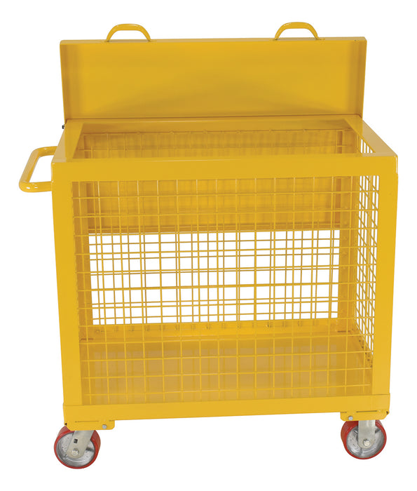 Vestil TBS-2436-XM-13 steel tool box expanded metal - view 3