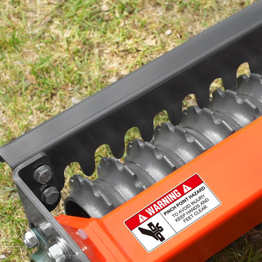 84" Cultipacker with 37 Ductile Iron Wheels,  Scraper Bar Included,  C — angle view
