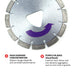 Tomahawk Power 6" XP Purple Series Diamond Premium Hard Concrete Saw Blade - Detail View 3