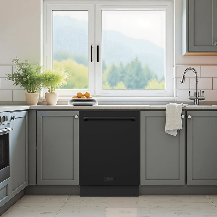 Thor Kitchen 24-Inch Black Dishwasher (TDW24C7B) – product photo