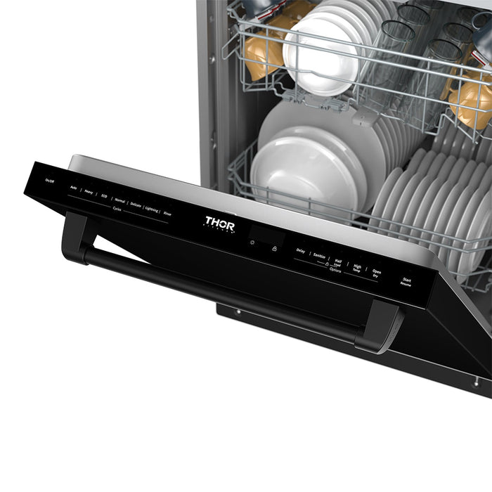 Thor Kitchen 24-Inch Black Dishwasher (TDW24C7B) – control panel