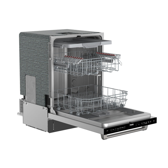 Thor Kitchen 24-Inch Stainless Dishwasher (TDW24C7) – left open
