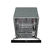 Thor Kitchen 24-Inch Pocket Handle Dishwasher (TDW24PT) – front open side racks