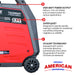 4500 Watt Inverter Generator Electronic Fuel Injection EFI Super Quiet Portable Gas Power Professional Use - specifications diagram