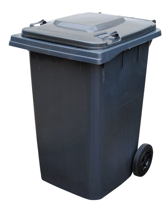 Vestil TH-95-GY High Density Polyethylene 95 Gallon Trash Can Gray