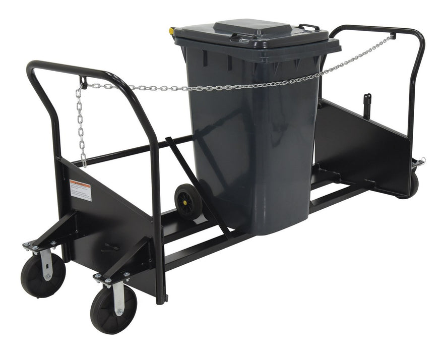 Vestil TH-CART-64 steel trash can cart maximum capacity - view 5