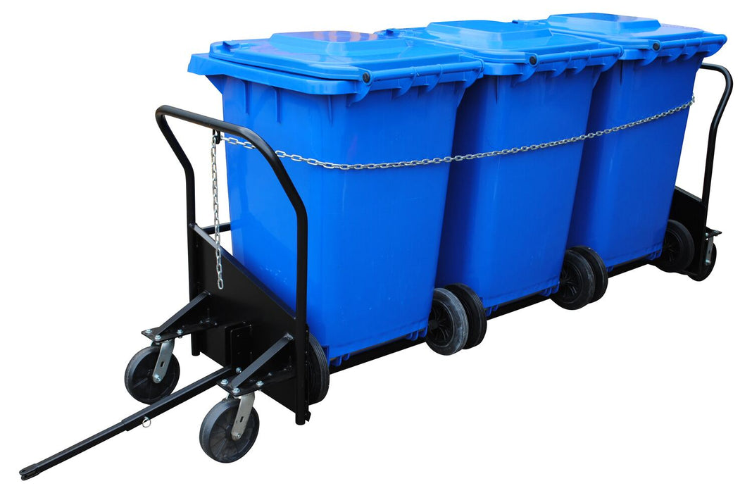 Vestil TH-CART-95 steel trash can cart maximum capacity - view 3