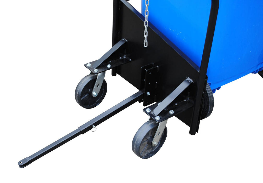Vestil TH-CART-95 steel trash can cart maximum capacity - view 4