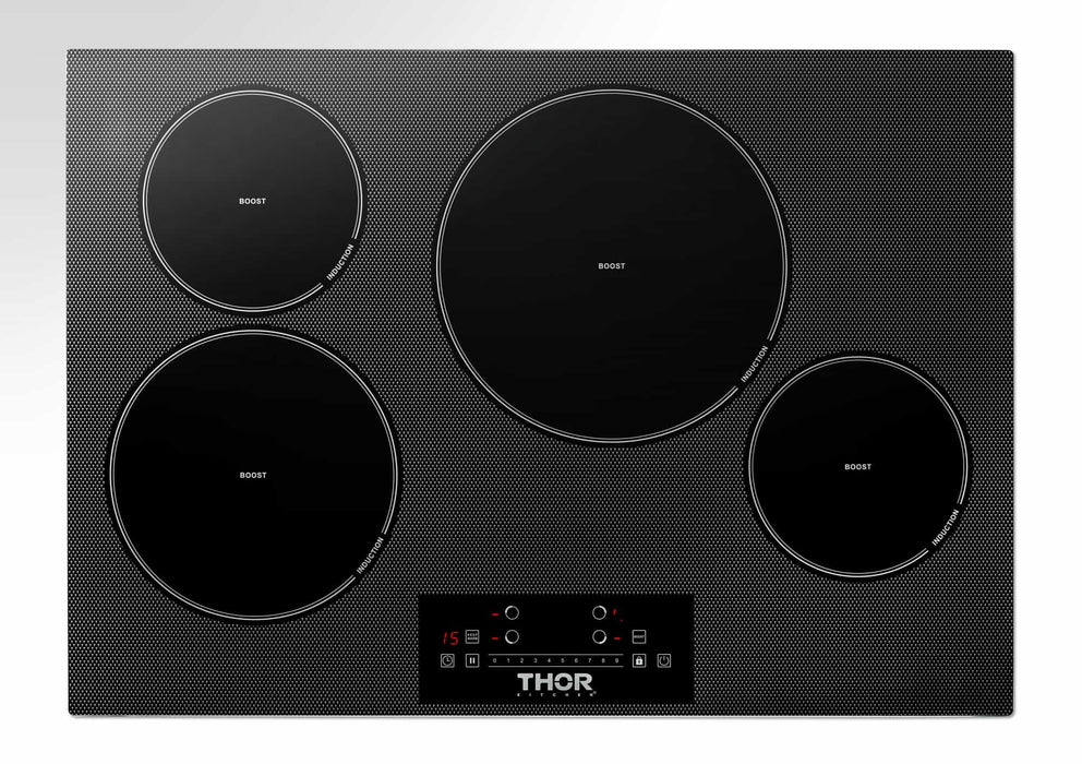 Thor Kitchen 30-Inch Built-In Induction Cooktop with 4 Elements (TIH30) Thor Kitchen