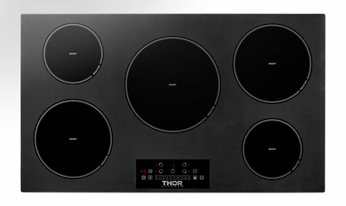 Thor Kitchen 36-Inch Built-In Induction Cooktop with 5 Elements (TIH36) Thor Kitchen