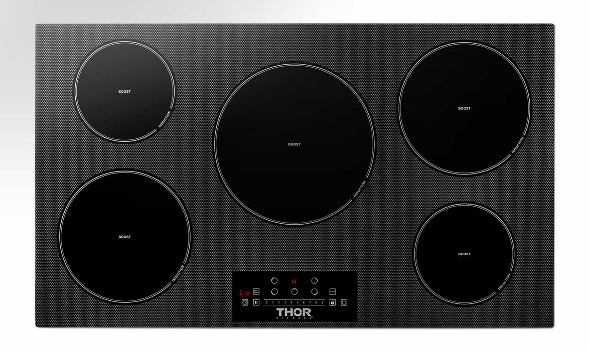 Thor Kitchen 36-Inch Built-In Induction Cooktop with 5 Elements (TIH36) Thor Kitchen