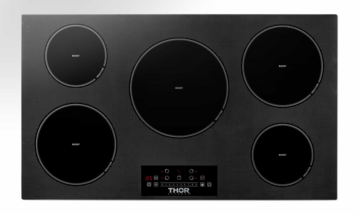 Thor Kitchen 36-Inch Built-In Induction Cooktop with 5 Elements (TIH36) Thor Kitchen