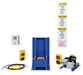 Vestil TL-100-F-S-LED Steel Electric Hydraulic with Polypropylene LED Light Package Trailer Lock System Blue / Yellow