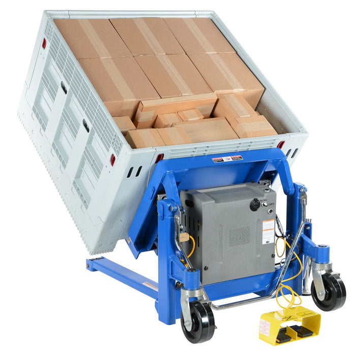Vestil TM-40-DC-FC steel tilt master dc powered foot control - view 2