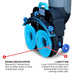 Tomahawk Power Electric Floor Scrubber Cleaner with 18” Power Mop Brushes Cordless 36V Battery Powered - Installation View