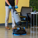 Tomahawk Power Electric Floor Scrubber Cleaner with 18” Power Mop Brushes Cordless 36V Battery Powered - Side View