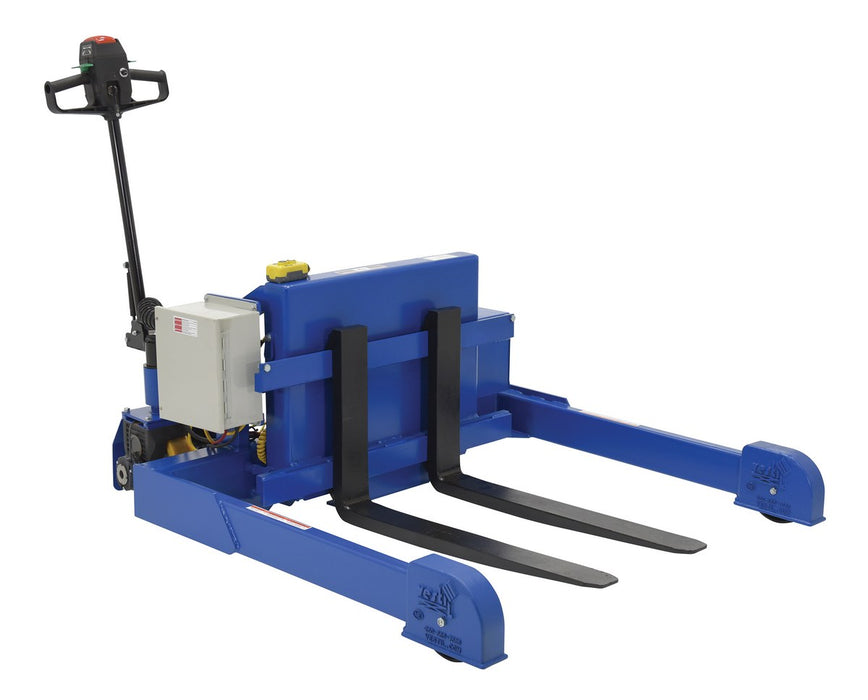 Vestil TMS-40-DC-PTDS Steel Tilt Master Straddle DC Powered Traction Drive System 4,000 lb. Capacity Blue