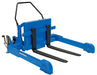 Vestil TMS-60-AIR Steel Tilt Master Straddle Reciprocating Air/Oil Power 6,000 lb. Capacity Blue