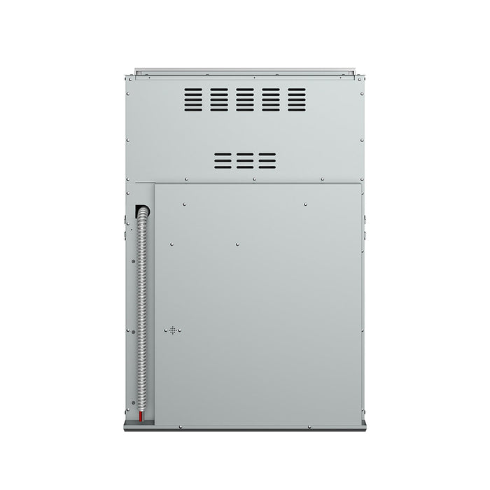 TMW30ED rear view showing 208/240V electrical connection
