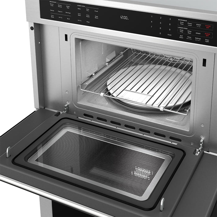 TMW30ED microwave speed oven interior cavity close-up